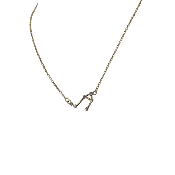 LIBRA ♎️ Bundle of 2 Silver & Gold Tone Libra Celestial Necklaces 17in - Picture 6 of 9